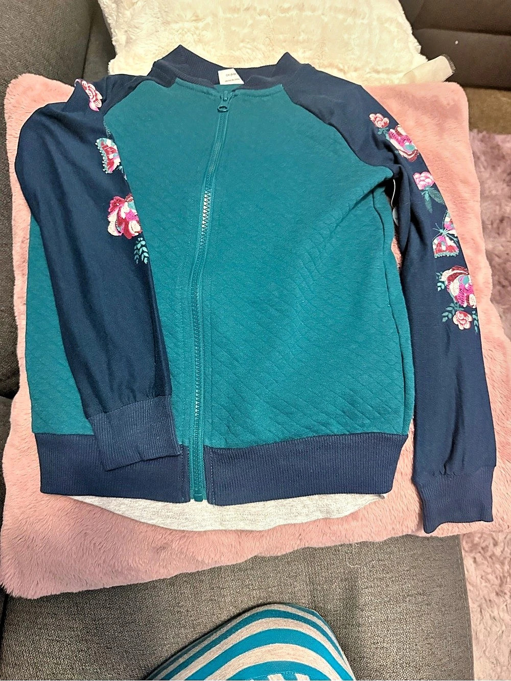 Wonder Nation Girls Jacket and Graphic T-Shirt 2-Piece Set 6-6X)